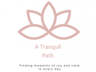 A tranquil path pink lotus flower logo